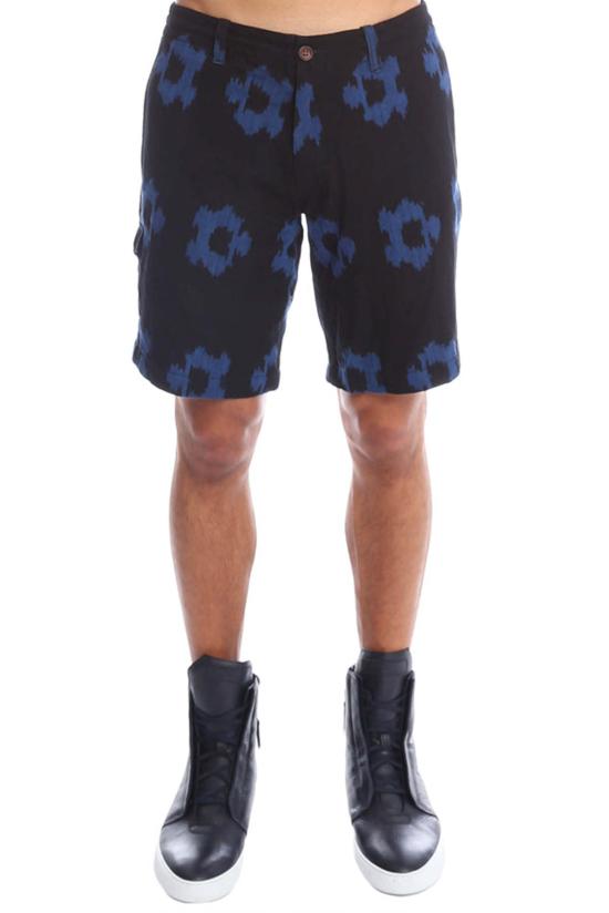  Burkman Bros 숏팬츠 버크만 브라더스 이캇 플로럴 숏 블루 이캇