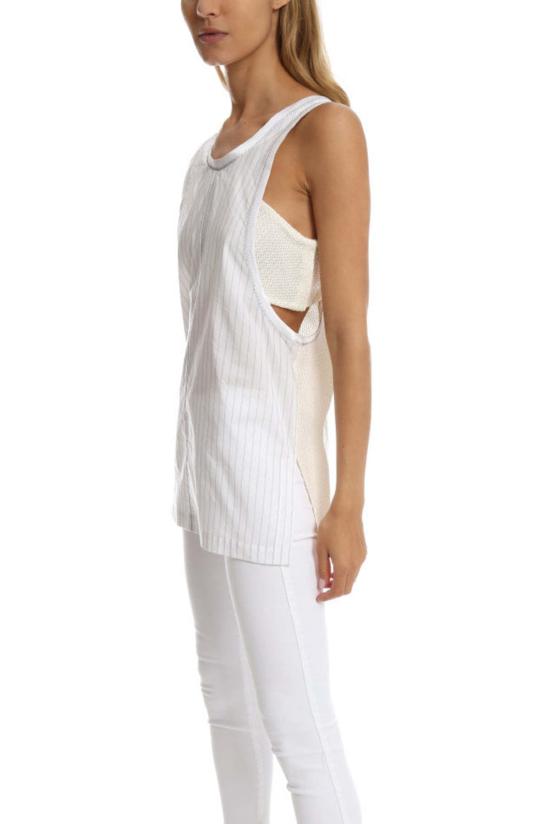  3.1 필립림 민소매 티셔츠 3.1 필립 림 후지어 탱크 화이트/블랙 - 3.1 PHILLIP LIM