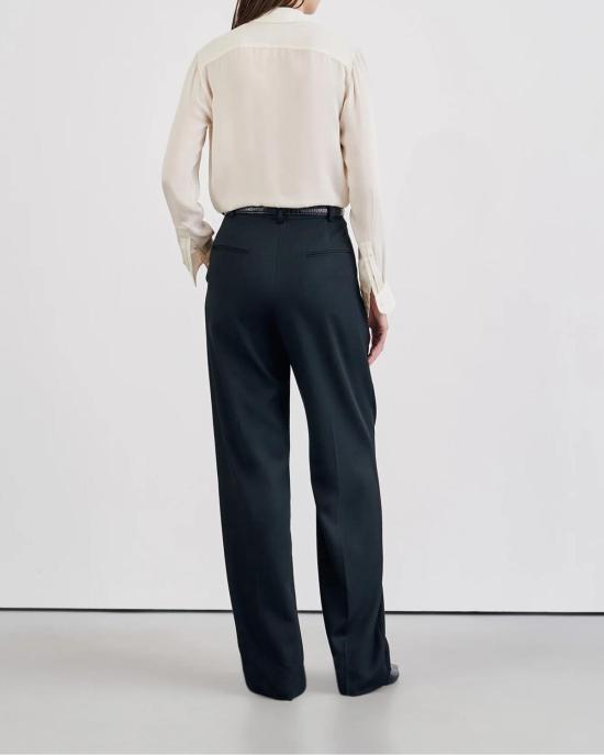  닐리로탄 폴로 티셔츠 닐리 로탄 가이아 슬림 실크 셔츠 아이보리 - NILI LOTAN