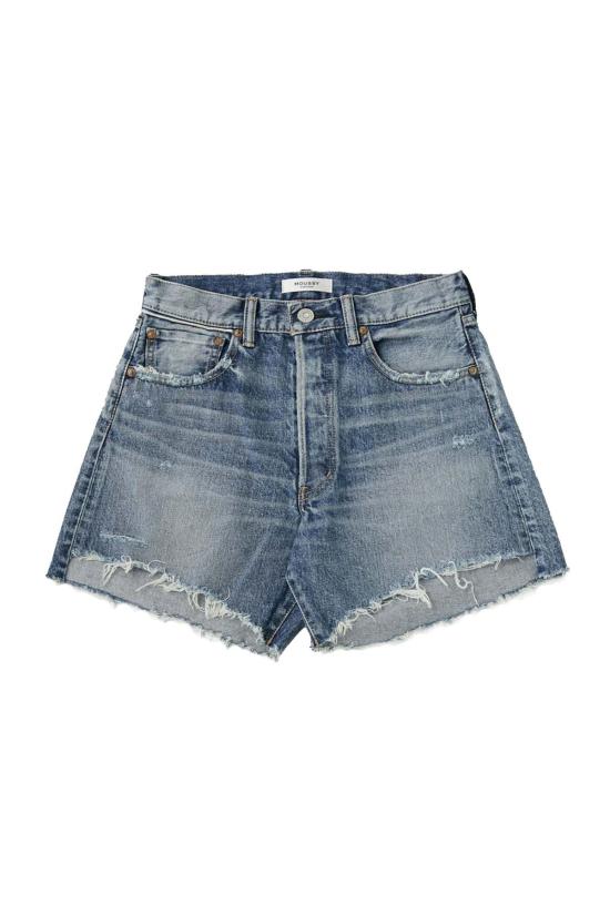  마우지 데님 숏팬츠 Moussy Mv Nashville 반바지 블루 - MOUSSY