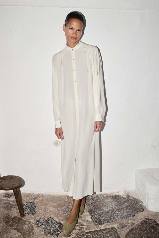  다두라 롱 원피스 흰독말풀 바벨 카프탄 나타 - DATURA