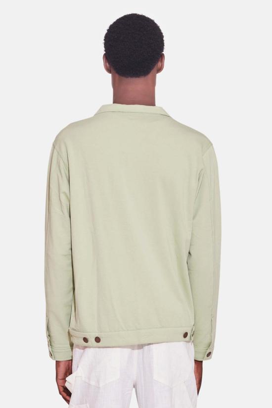  블루&크림 자켓 라이트 트러커 재킷 제이드 그린 - BLUE&CREAM