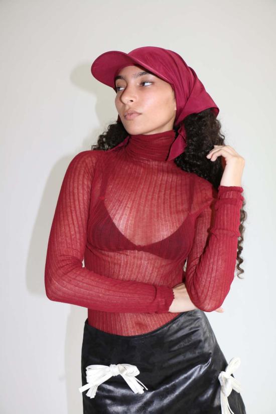  Standard Issue 터틀넥 표준 이슈 아네모네 튈 스키비 레드 - OTHER BRANDS