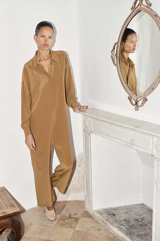  다두라 숏 원피스 다투라 실크 렌  탄 - DATURA