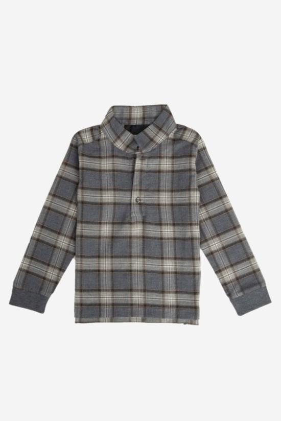  [키즈] 블루&크림 탑 키즈 디올 플란넬 셔츠 블루