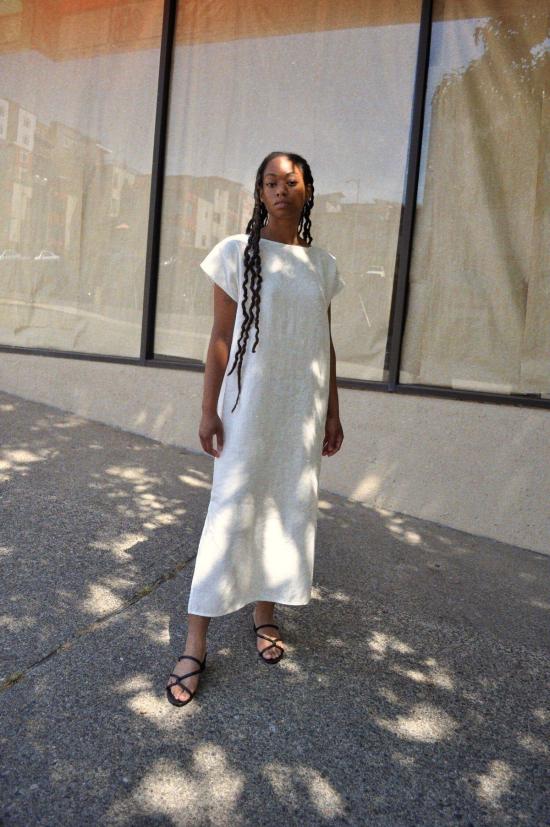  코코볼로 롱 원피스 튜닉 드레스 아이보리