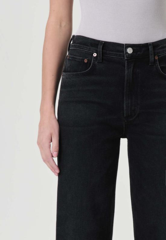  에이골디 데님 팬츠 아골드 렌 하이 라이즈 와이드 레그 허쉬 - AGOLDE