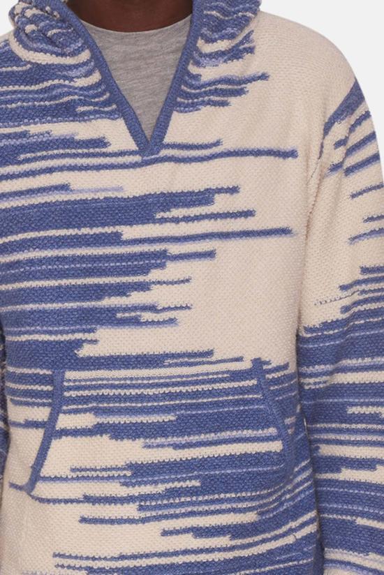  Harden 후드 티셔츠 하든 남성 바하 슬릿넥 후드 티셔츠 화이트/블루 - OTHER BRANDS