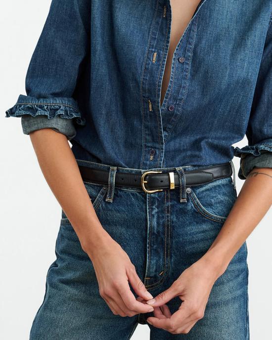  닐리로탄 레귤러 벨트 닐리 로탄 루이스  블랙/브라스 - NILI LOTAN