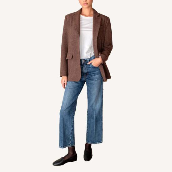  에머슨 프라이 수트 세트 아틀리에 블레이저 체스넛