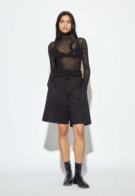  파이드 미 나우 블라우스 Find Me Now Ross 모크넥 탑 블랙 - FIND ME NOW