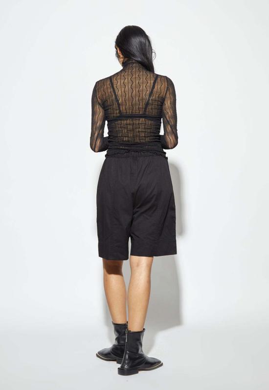  파이드 미 나우 블라우스 Find Me Now Ross 모크넥 탑 블랙 - FIND ME NOW