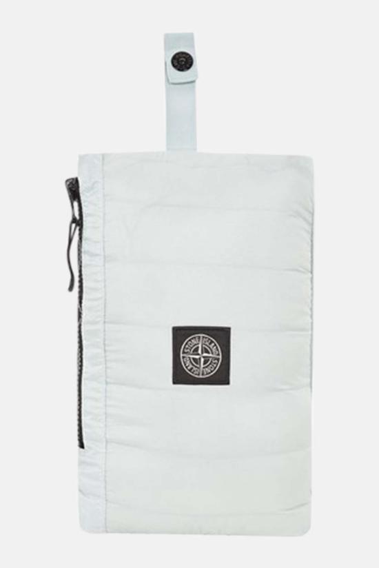  스톤 아일랜드 패딩 립스톱 나일론 다운  펄 그레이 - STONE ISLAND
