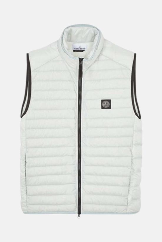  스톤 아일랜드 자켓 립스톱 나일론 다운  펄 그레이 - STONE ISLAND