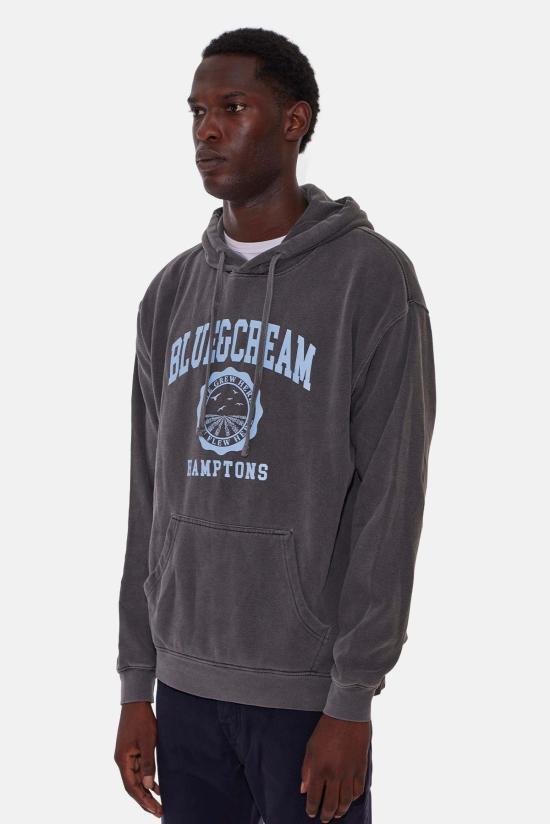  Blue&Cream 후드 티셔츠 블루&크림 햄튼스 위 그류 히어 후드티 빈티지 블랙 - BLUE&CREAM