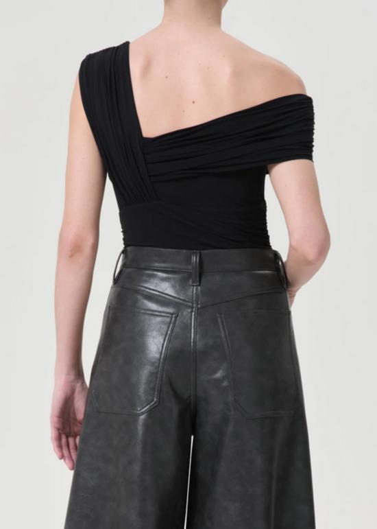  에이골디 바디수트 티셔츠 아골드 에티엔 바디수트 블랙 - AGOLDE