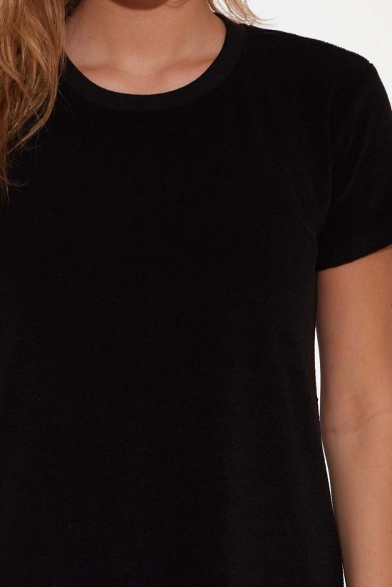  더 타일 클럽 숏 원피스 타일 클럽 테리 티 드레스 블랙 - THE TILE CLUB