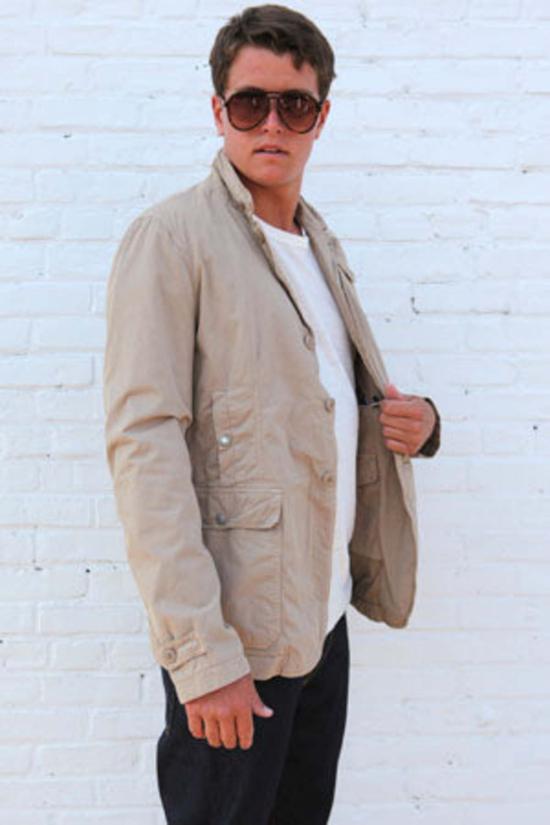  울리치 자켓 클래식 캔버스 재킷 베이지 - WOOLRICH