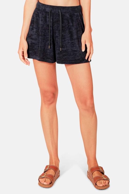  블루&크림 숏팬츠 샘 테리 숏 쇼츠 네이비