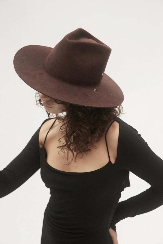  자네사레온 버킷햇 자네사 레오네 사비나 햇 버건디 - JANESSA LEONE