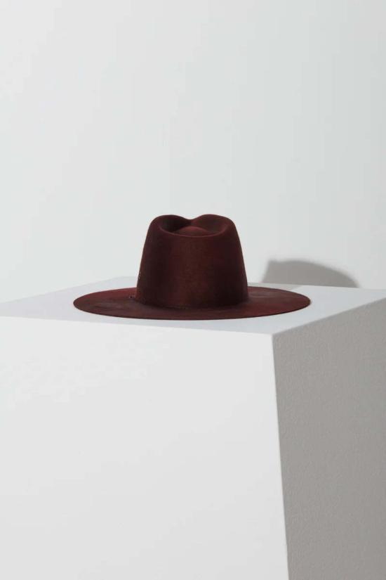  자네사레온 버킷햇 자네사 레오네 사비나 햇 버건디 - JANESSA LEONE