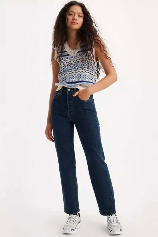  리바이스 데님 팬츠 리브케이지 스트레이트 앵클 살사 다크스톤