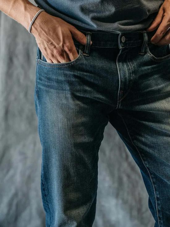  카토 데님 팬츠 해머 스트레이트 10.5 온스 레인워시 진 인디고 - KATO