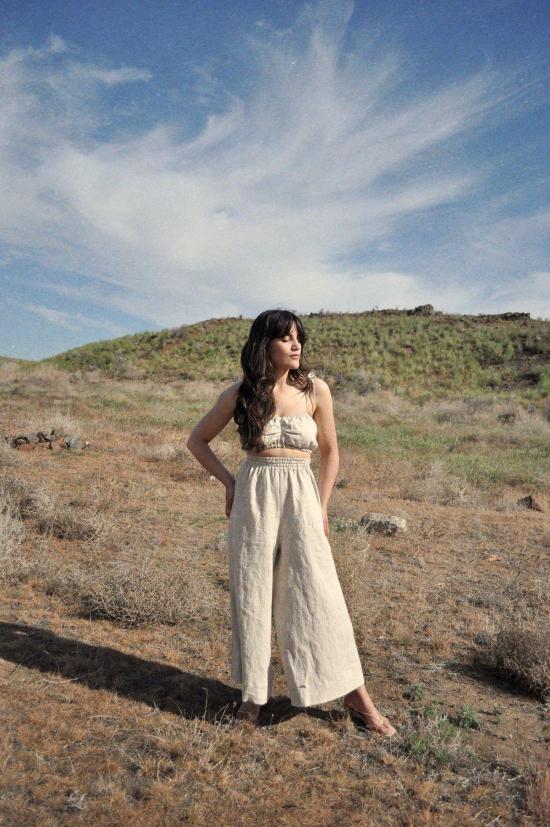  코코볼로 스트레이트 팬츠 알바 팬츠 내추럴 - COCOBOLO