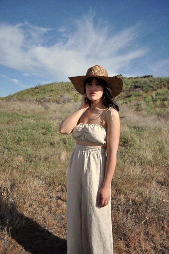  코코볼로 스트레이트 팬츠 알바 팬츠 내추럴 - COCOBOLO