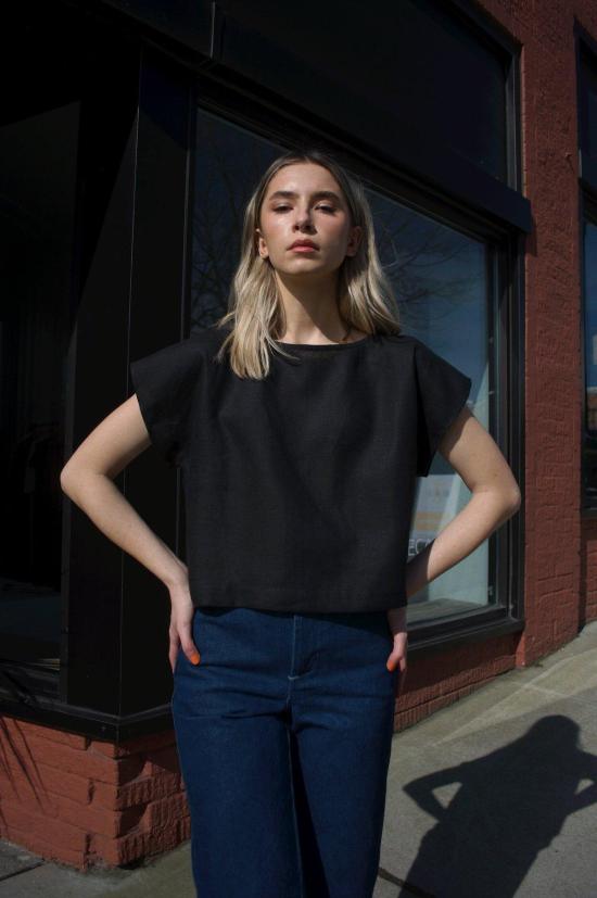  코코볼로 튜닉 탑 블랙