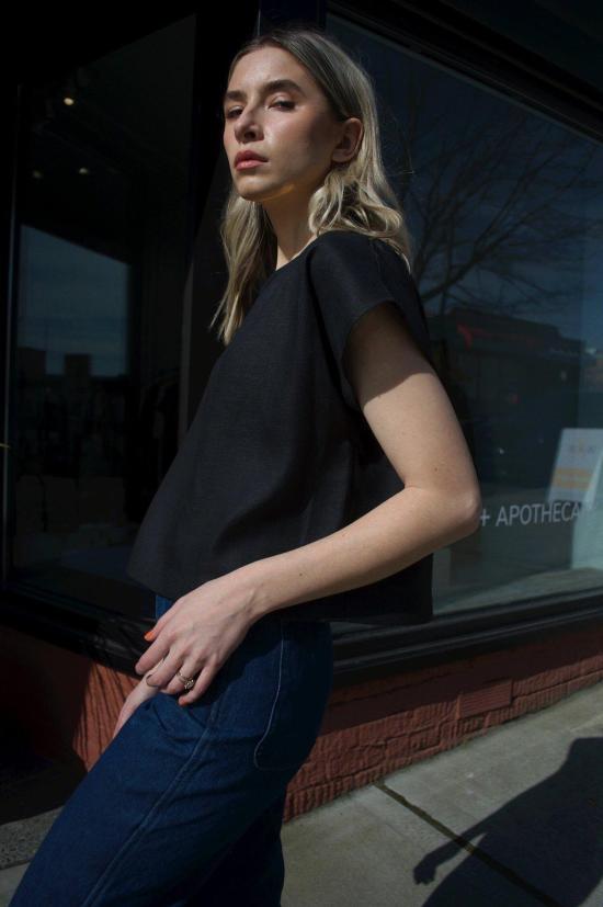  코코볼로 튜닉 탑 블랙 - COCOBOLO