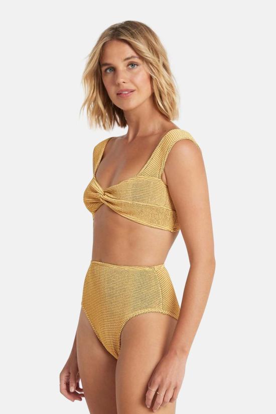  본드아이 비키니 수영복 본드 아이 소니 크롭 살구 - BOND EYE