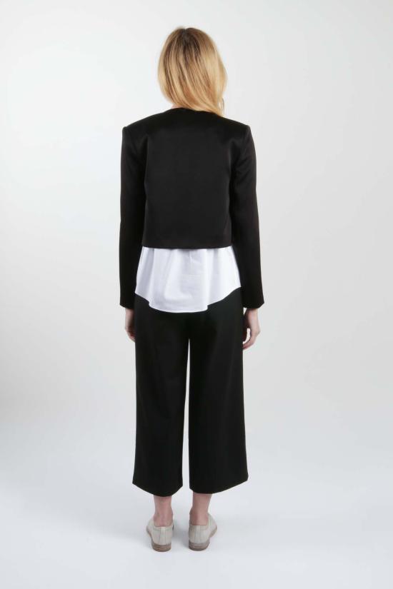  ASHLYN 크롭 팬츠 애슐린 에머슨 스트레치 트윌 팬츠 블랙 - OTHER BRANDS