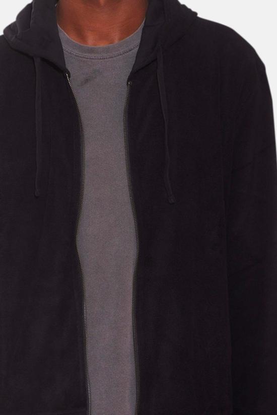  Blue&Cream 자켓 블루&크림 B&C 지퍼 후드 티셔츠 블랙 - BLUE&CREAM