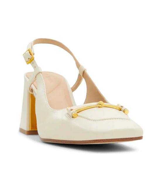  테드베이커 샌들 Ted Baker Mia Icon 가죽 슬링백 펌프스 화이트