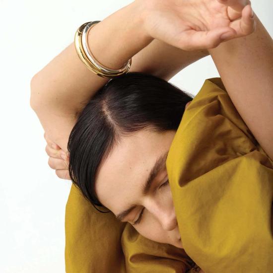  제니 버드 커프스 링크/타이 홀더 제니버드 지아 뱅글 실버