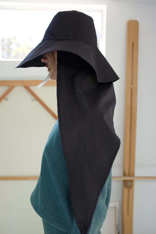  베클리나 버킷햇 스카프  블랙 - BEKLINA
