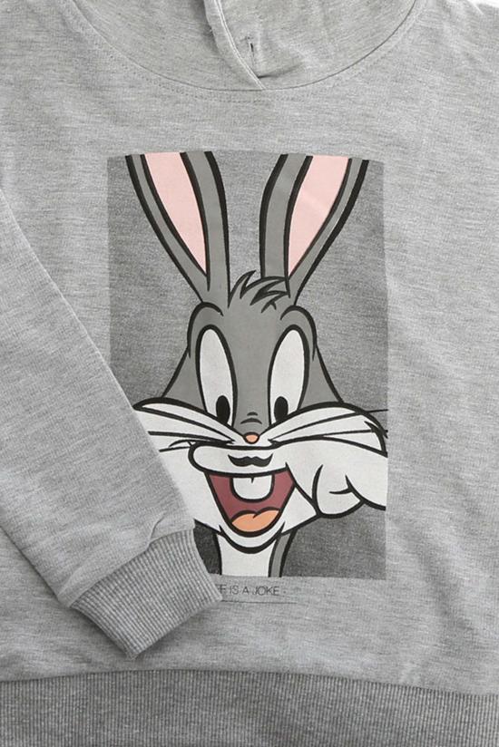  [키즈] 일레븐파리 풀오버 리틀 일레븐 파리 버그스 버니  후드 티 그레이 - ELEVENPARIS