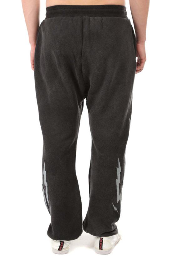  알13 트레이닝/조거 팬츠 R13 스컬 볼트 필드 스웨트 팬츠 애시드 블랙 - R13