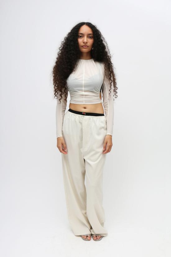  루실 티에브르 블라우스 쉬어 백리스 탑 릴리 - LUCILLE THIEVRE