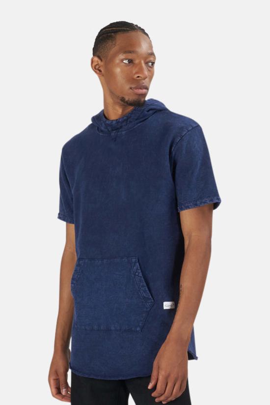  Blue&Cream 후드 티셔츠 블루&크림 햄튼 나이츠 반팔 후드 티셔츠 블루 미네랄 - BLUE&CREAM