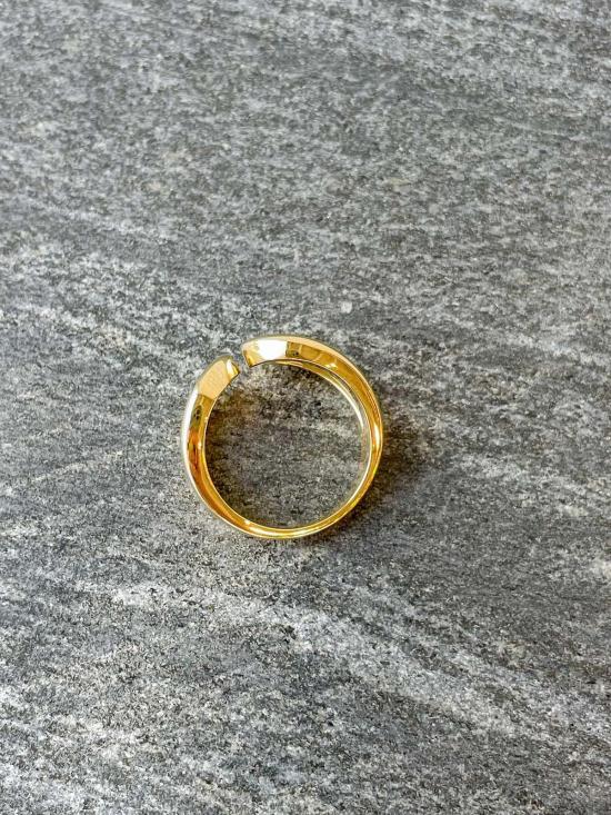  가브리엘라 아티가스 반지 가브리엘라 아르티가스 더블 빔 링 옐로우 골드 플레이트 - GABRIELA ARTIGAS