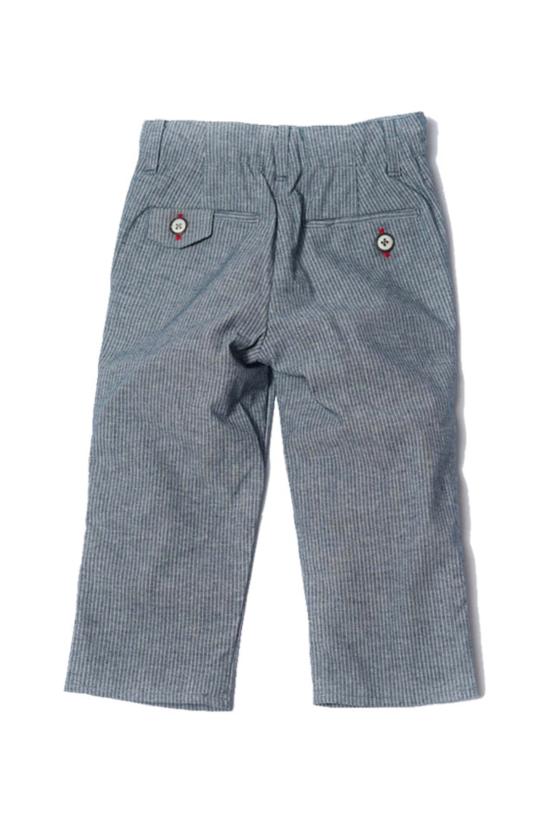  [키즈] Hopper Hunter 스트레이트 팬츠 키즈 호퍼 헌터 슬림 트라우저 핀스트라이프 샴브레이 - HOPPER HUNTER