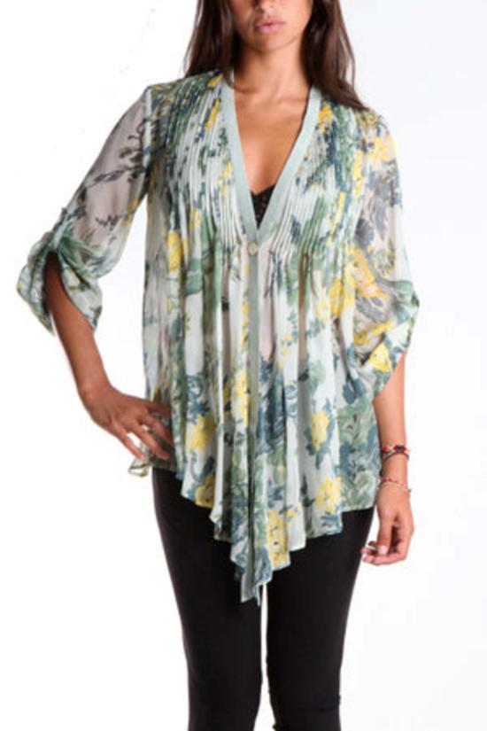  엘리자베스앤제임스 블라우스 엘리자베스 앤 제임스 도쿄 탑 쉬어 플로럴