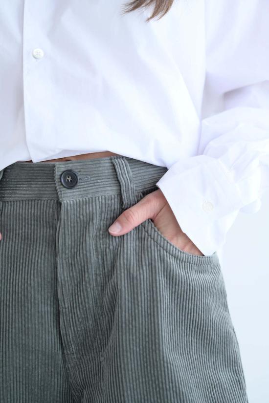  소피 드후레 스트레이트 팬츠 소피 도르 파비아 코듀로이 팬츠 세이지 - SOFIE D'HOORE