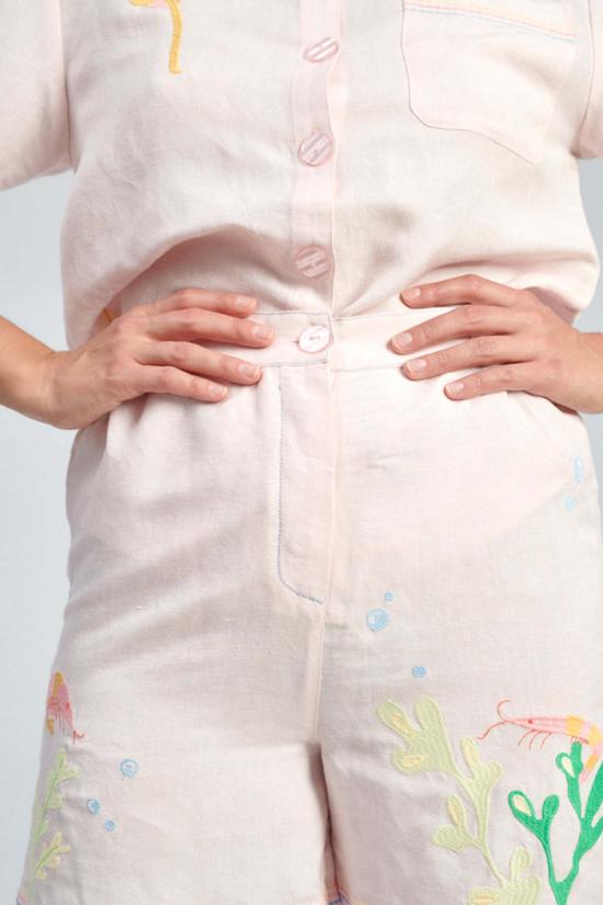  Helmstedt 숏팬츠 Aleta 반바지 라이트 핑크 - OTHER BRANDS