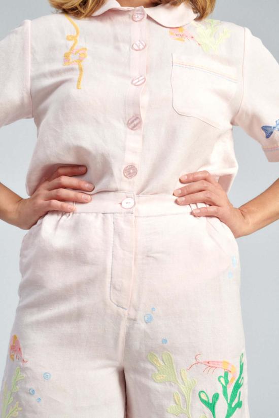  Helmstedt 숏팬츠 Aleta 반바지 라이트 핑크 - OTHER BRANDS