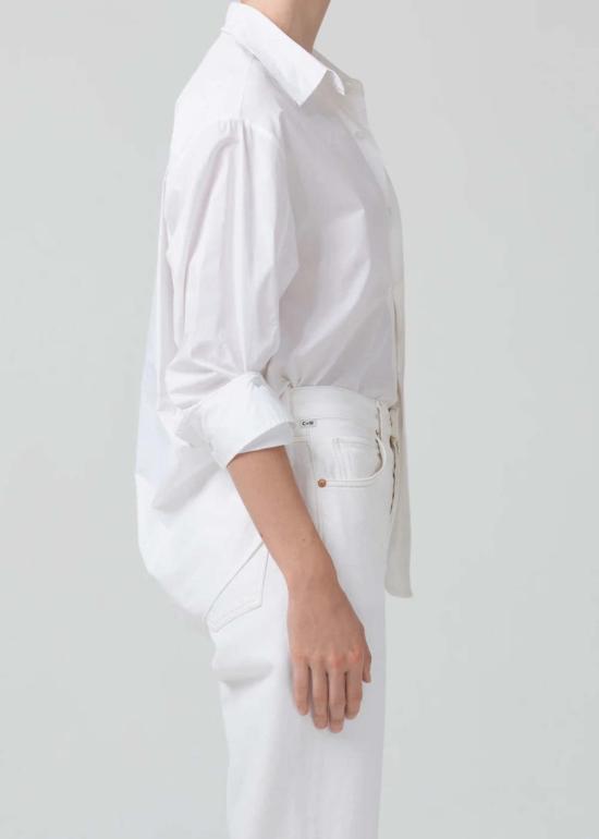  시티즌 오브 휴머니티 셔츠 Citizens Of Humanity Kayla 셔츠 Optic 화이트 - CITIZEN OF HUMANITY