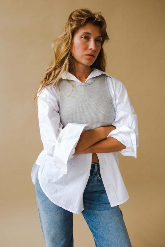  시티즌 오브 휴머니티 셔츠 Citizens Of Humanity Kayla 셔츠 Optic 화이트 - CITIZEN OF HUMANITY