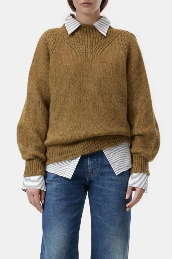  클로즈드 스웨터 알파카 믹스 점퍼 털러모어 브라운